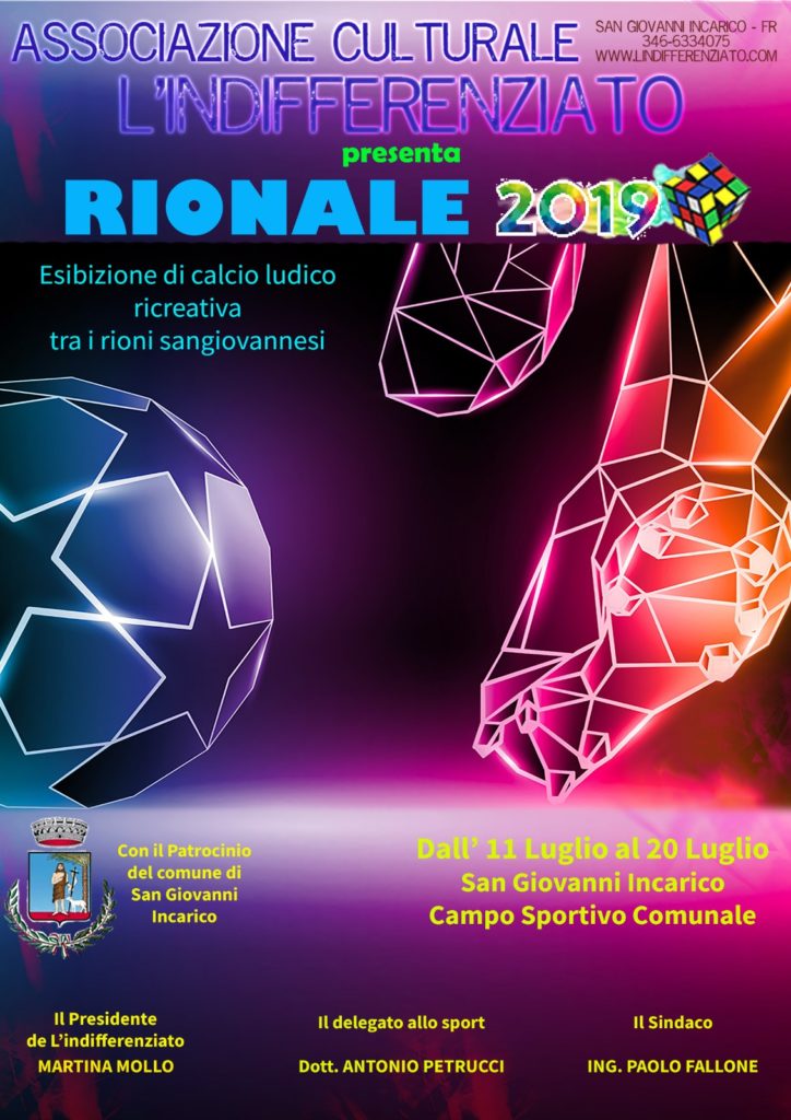 Locandina - Il Rionale 2019